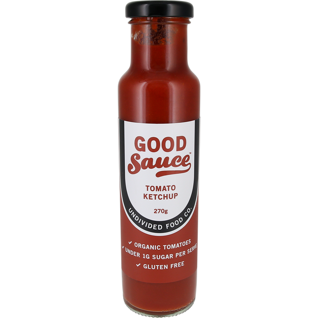 Undivided Food Co Good Sauce Tomato Ketchup 12 x 270g