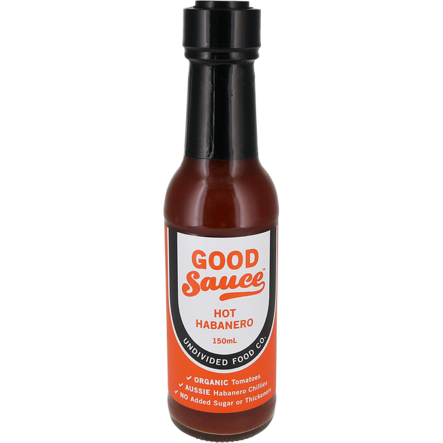 Undivided Food Co Good Sauce Hot Habanero 6 x 150ml