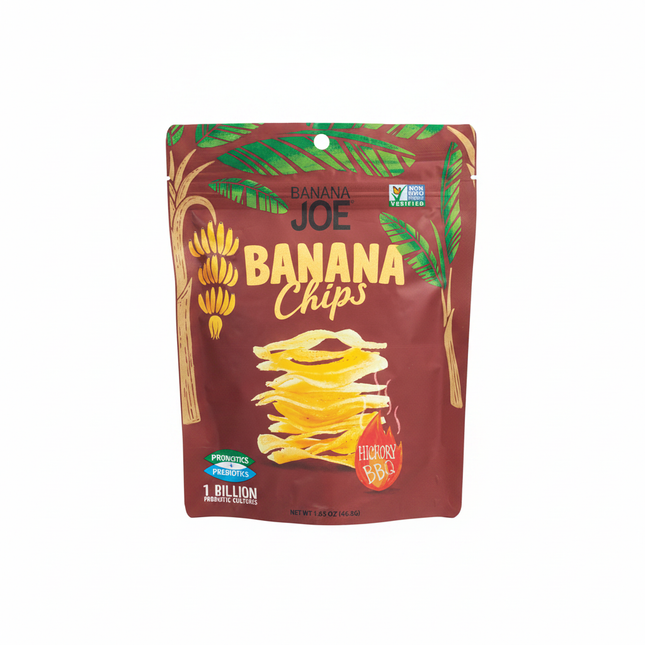 Banana Joe Hickory BBQ Banana Chips 6 x 46.8g
