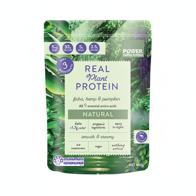 Power Super Foods Real Plant Protein Natural 400g