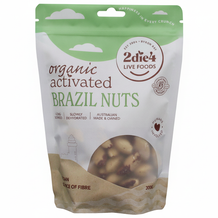 2die4 Live Foods Organic Activated Brazil Nuts 300g