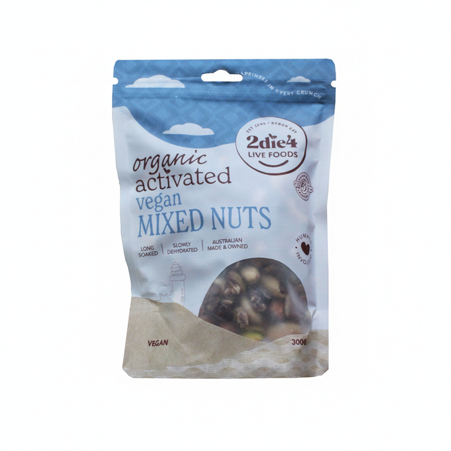 2die4 Live Foods Organic Activated Mixed Nuts 300g