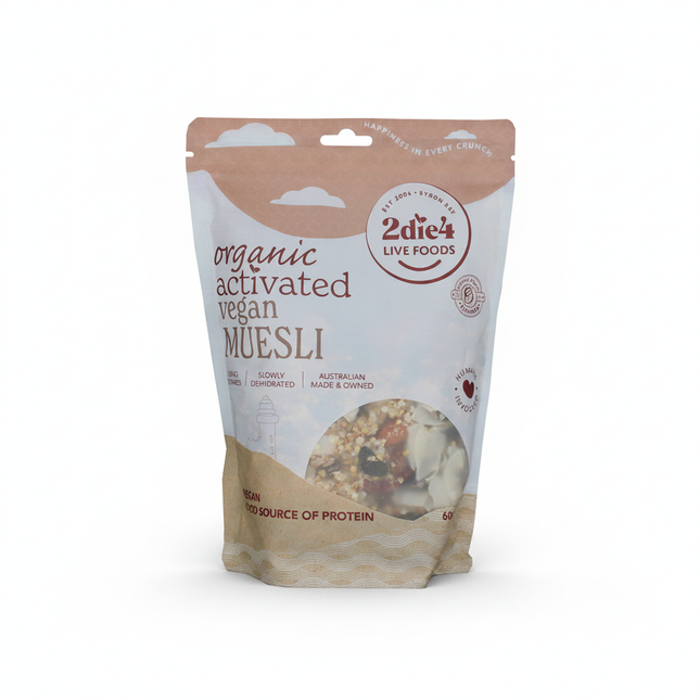 2die4 Live Foods Organic Activated Muesli 600g