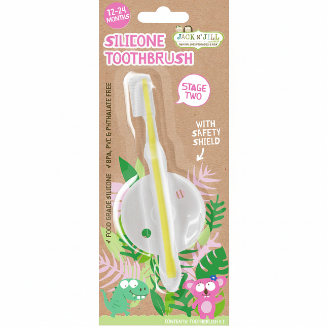 Jack N' Jill Silicone Baby Toothbrush x8