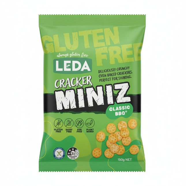 Leda Miniz Classic BBQ Crackers 6 x 150g