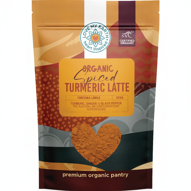 Love My Earth Organic Spiced Turmeric Latte 125g