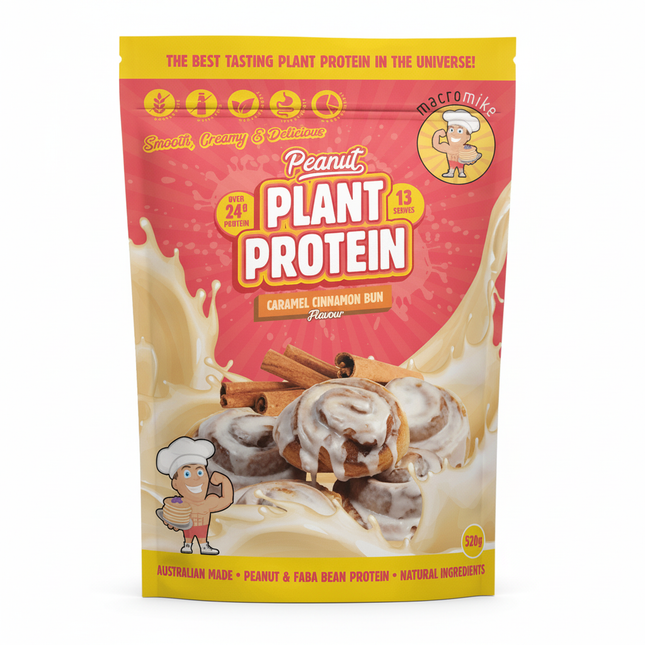 MACRO MIKE Peanut Plant Protein Caramel Cinnamon Bun 520g