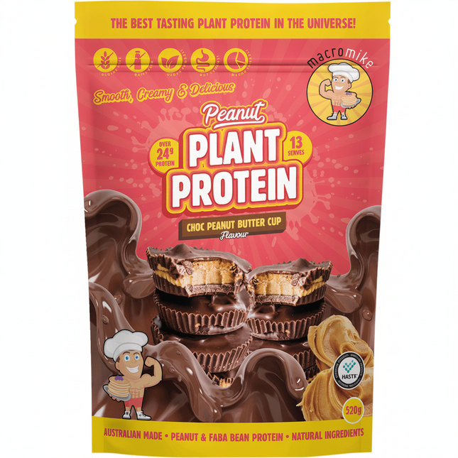 MACRO MIKE Peanut Plant Protein Choc Peanut Butter Cup 520g