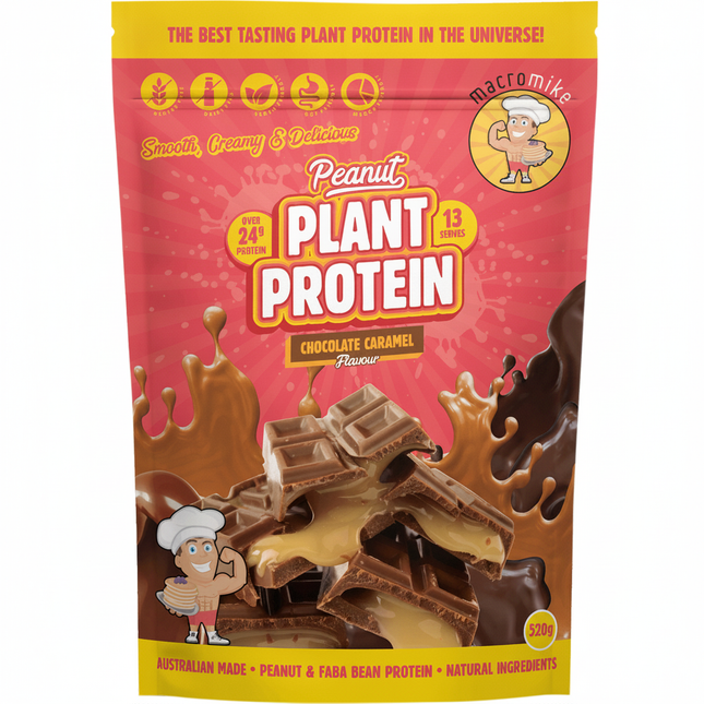 MACRO MIKE Peanut Plant Protein Chocolate Caramel 520g