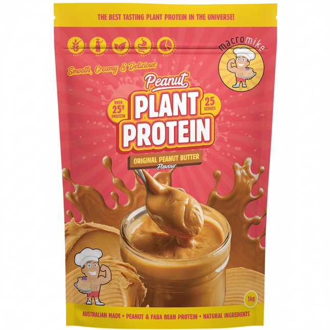 MACRO MIKE Peanut Plant Protein Original Peanut Butter 1kg