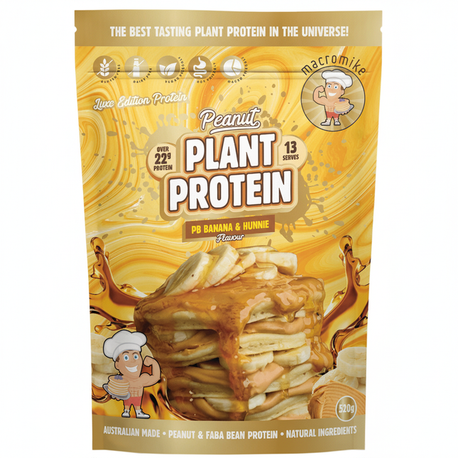 MACRO MIKE Peanut Plant Protein PB Banana & Hunnie 520g