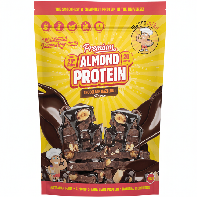 MACRO MIKE Premium Almond Protein Choc Hazelnut 800g