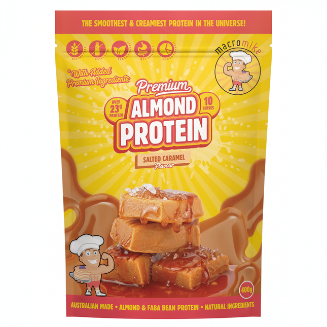 MACRO MIKE Almond Protein Salted Caramel 400g