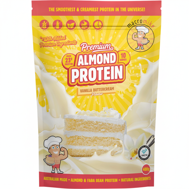 MACRO MIKE Almond Protein Vanilla Buttercream 400g