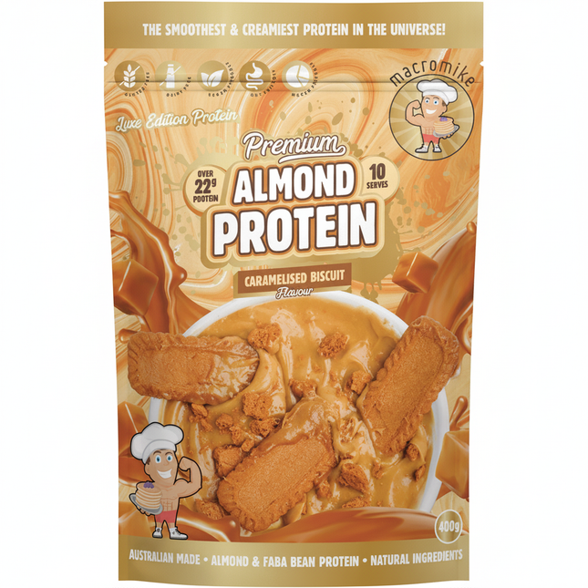 MACRO MIKE Almond Protein Caramelised Biscuit 400g