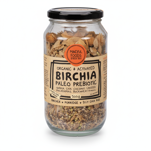 Mindful Foods Birchia Paleo Prebiotic Granola Organic & Activated 500g