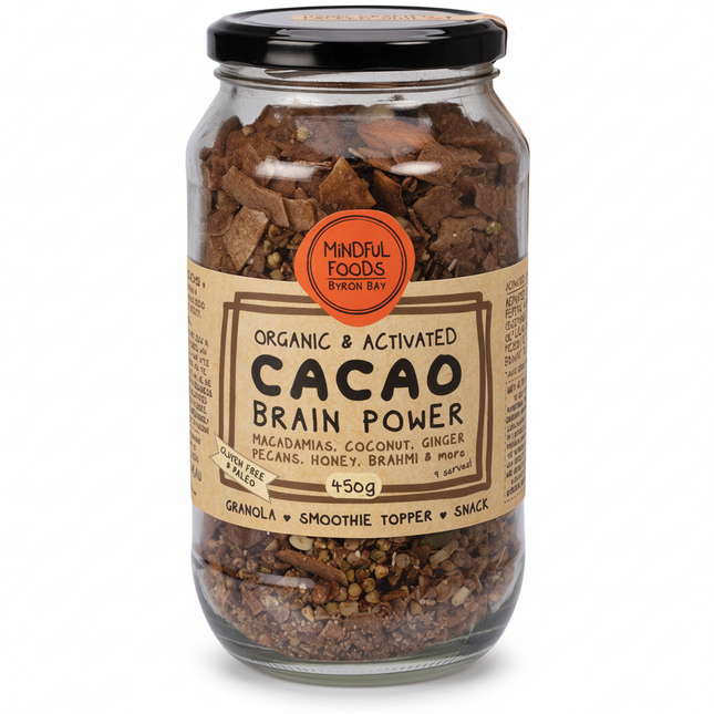 Mindful Foods Cacao Brain Power Granola Organic & Activated 450g