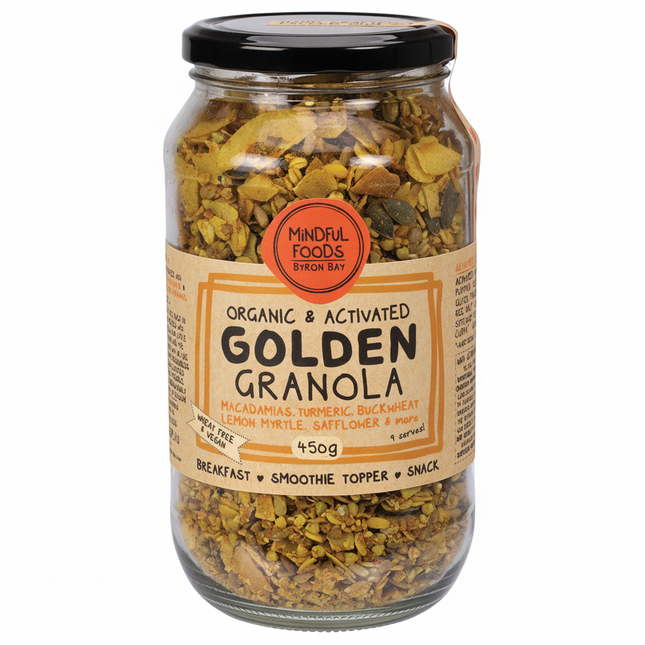 Mindful Foods Golden Granola Organic & Activated 450g