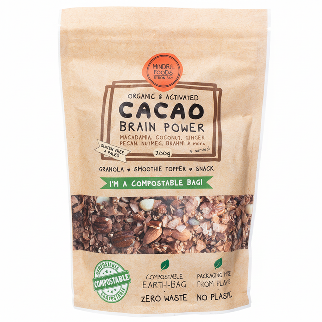 Mindful Foods Cacao Brain Power Granola Organic 200g