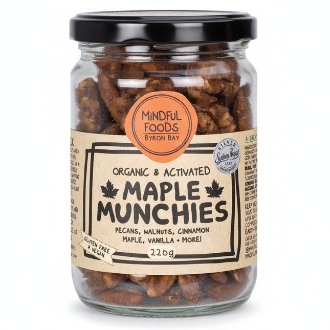 Mindful Foods Maple Munchies Organic & Activated 220g