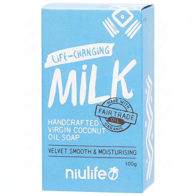Niulife Coconut Oil Soap Coconut Milk 100g