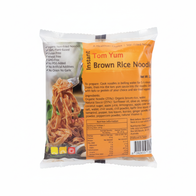 Nutritionist Choice Instant Tom Yum Brown Rice Noodle Kit 120g