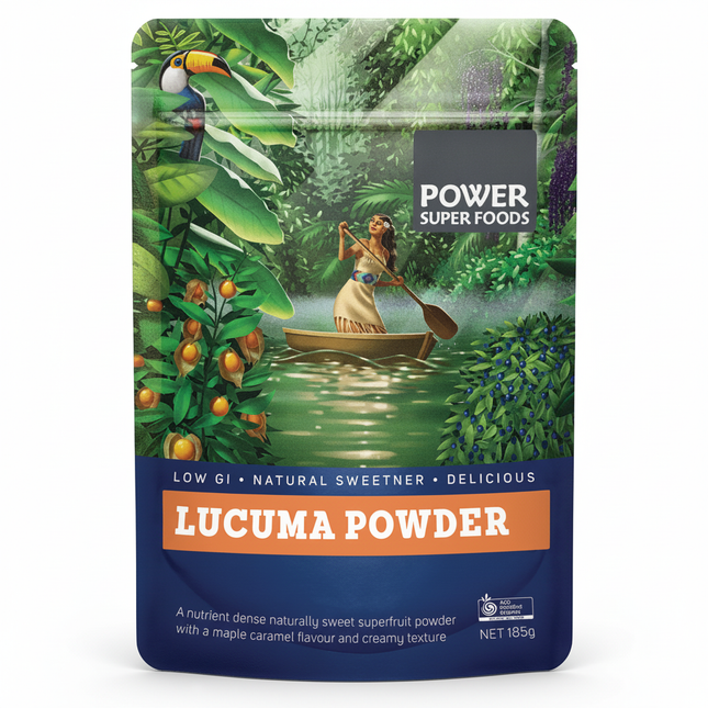 Power Super Foods Certified Organic Lucuma Powder 185g