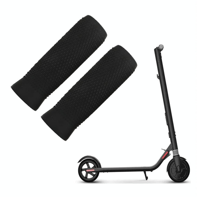 Silicone Handbar Cover for Ninebot Es Scooters - Black Pair