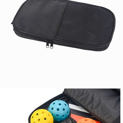 Dark Green Fiberglass Pickleball Paddle Set - 2 Minimalist Paddles, 4 Balls, and Carry Bag for Outdoor Play