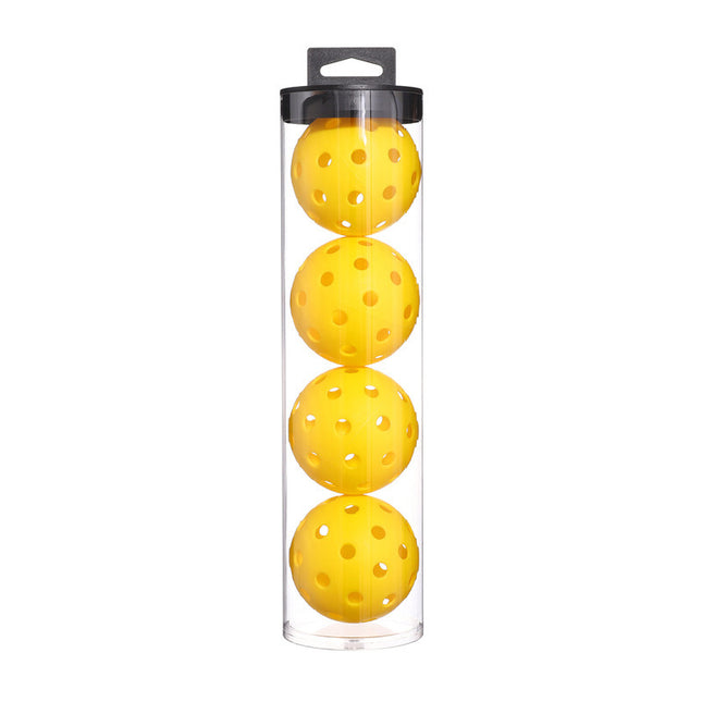 2 Tubes Yellow Outdoor Pickleball Balls 4-Pack - Durable 40-Hole Design with Carry Tube(8 balls in total)