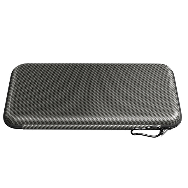 Grey Golf Glove Bag with Dual Glove Support Frame & Hook - Convenient Storage for Tees, Ball Markers and Golf Accessories