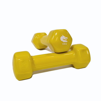 MORGAN VINYL DUMBBELLS - PAIR (1KG - 2KG - 3KG)