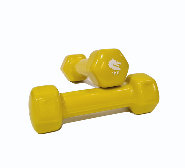 MORGAN VINYL DUMBBELLS - PAIR (1KG - 2KG - 3KG)
