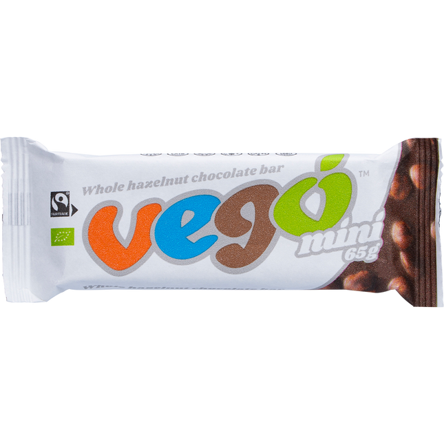 Vego Whole Hazelnut Chocolate Bar Mini 20 x 65g