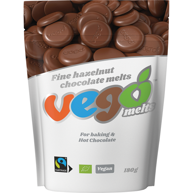 Vego Fine Hazelnut Chocolate Melts 180g