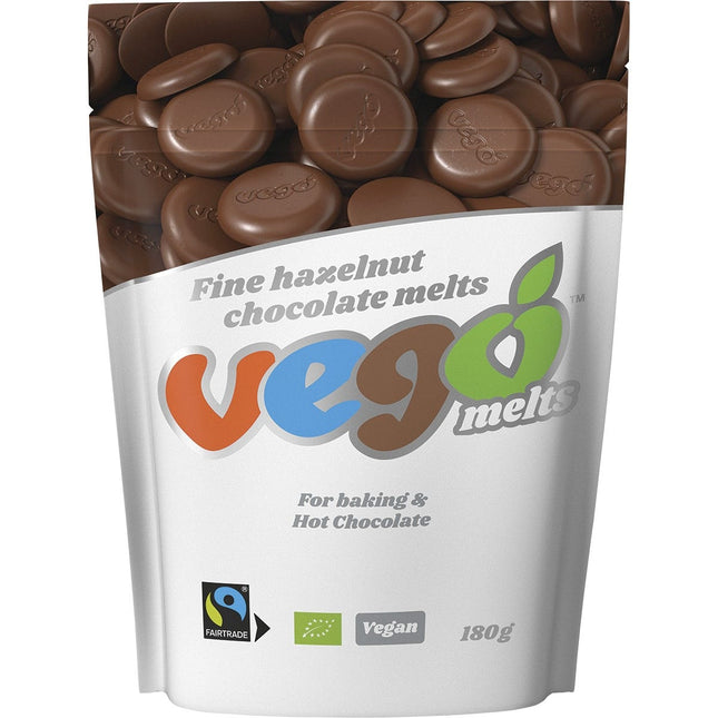 VEGO Fine Hazelnut Chocolate Melts 180g | Nuts & Seeds