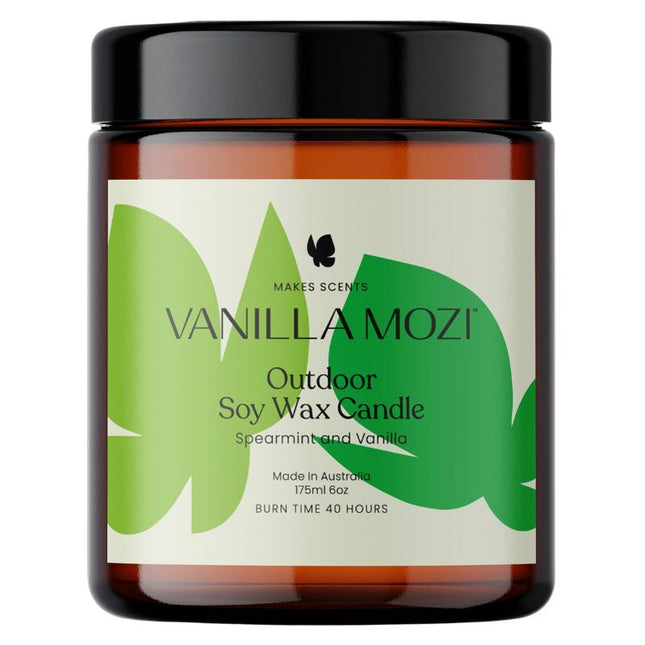 VANILLA MOZI OUTDOOR SOY WAX CANDLE 175ML