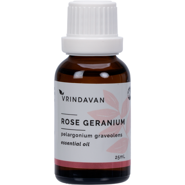 Vrindavan Rose Geranium Essential Oil 25ml