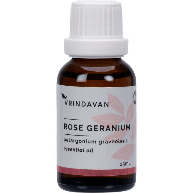 Vrindavan - Essential Oil 100% Rose Geranium - 25ml