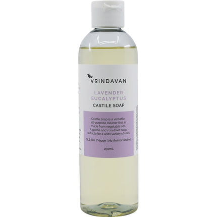 Vrindavan - Castile Soap Lavender & Eucalyptus - 250ml