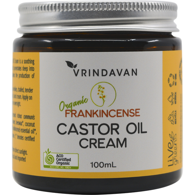 Vrindavan Castor Oil Cream Frankincense 100ml