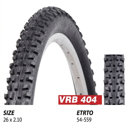 TYRE 26 x 2.10 VRB404 BK Black, Quality Vee Rubber product (54-559) VEE RUBBER