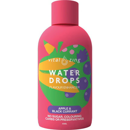 VITAL ZING Water Drops Apple & Blackcurrant 45ml | Juice