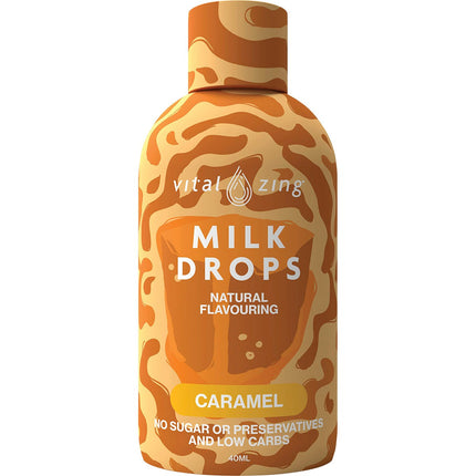 VITAL ZING Milk Drops Caramel 40ml | Chocolate