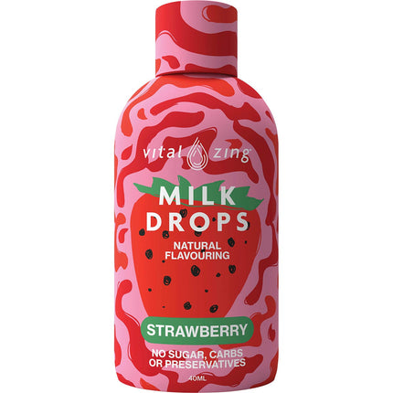 VITAL ZING Milk Drops Strawberry 40ml | Juice