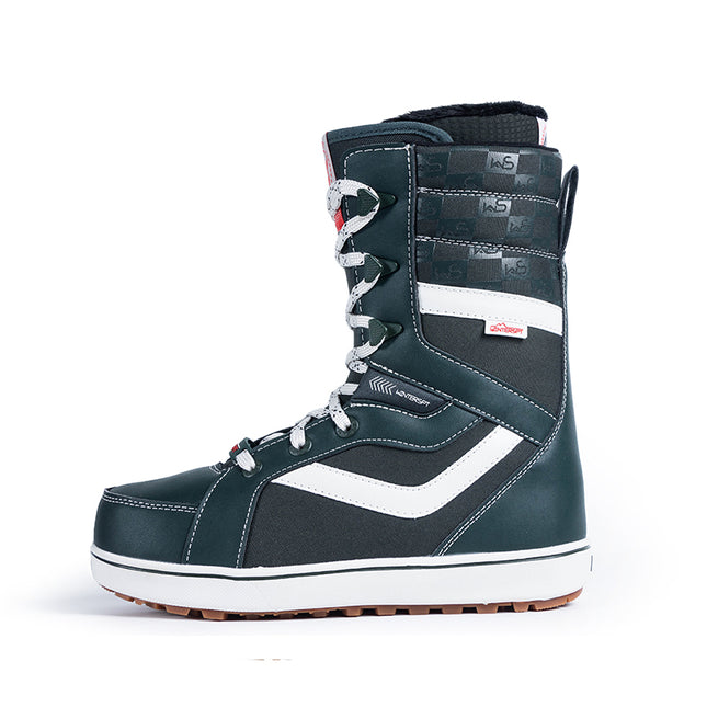 SNOWBOARD BOOTS - W1100 ARMY GREEN LACE-UP STYLE