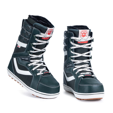 SNOWBOARD BOOTS - W1100 ARMY GREEN LACE-UP STYLE