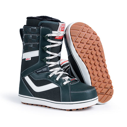SNOWBOARD BOOTS - W1100 ARMY GREEN LACE-UP STYLE