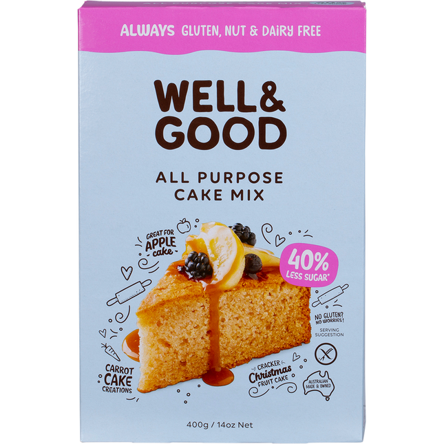 Well & Good Gluten Free All Purpose Cake Mix 400g
