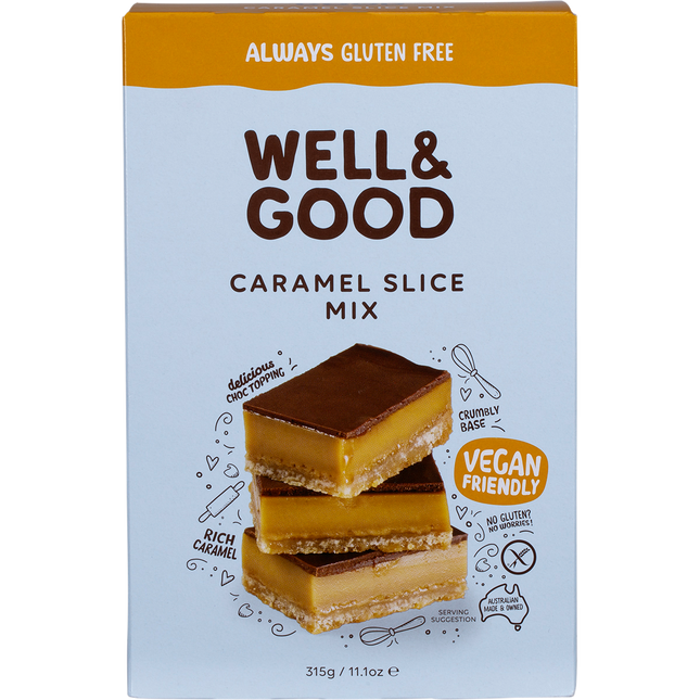 Well & Good Caramel Slice Mix 315g